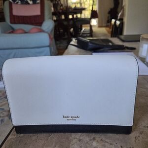 Kate Spade White and Black Crossbody Bag